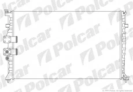 Радіатор охолодження Polcar 575008A1