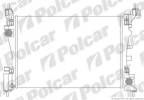Радиатор охлаждения Polcar 576008A1