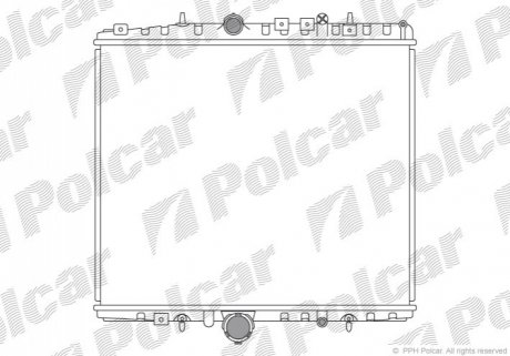 Радиатор охлаждения Polcar 578708-1 (фото 1)
