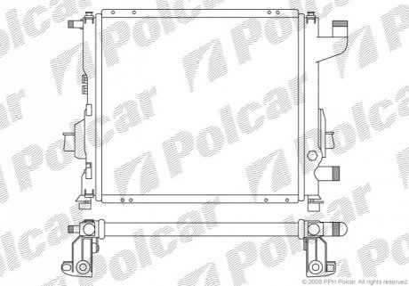 Радиатор охлаждения Polcar 600408-2 (фото 1)