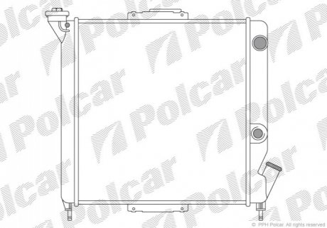 Радіатор охолодження Polcar 600508A1