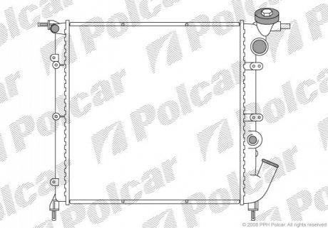 Радиатор охлаждения Polcar 600608-1