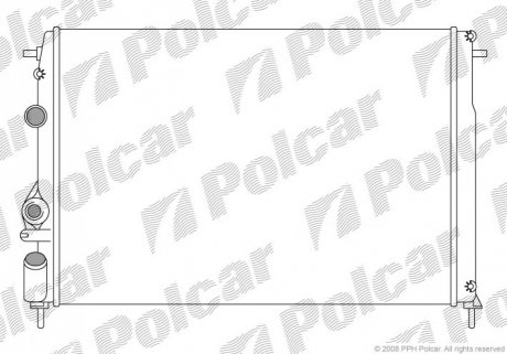 Радіатор охолодження Polcar 600708A6