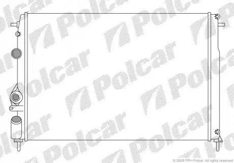 Радиатор охлаждения Polcar 600708A6