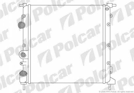 Радиатор охлаждения Polcar 601508-6 (фото 1)