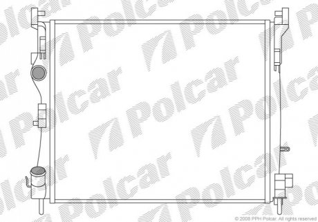 Радиатор охлаждения Polcar 6016082X (фото 1)