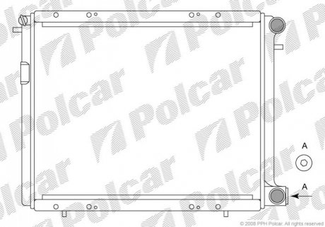Радіатор охолодження Polcar 601908A3