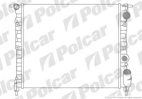Радиатор охлаждения Polcar 602108A1 (фото 1)