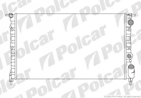 Радіатор охолодження Polcar 602108A4 (фото 1)