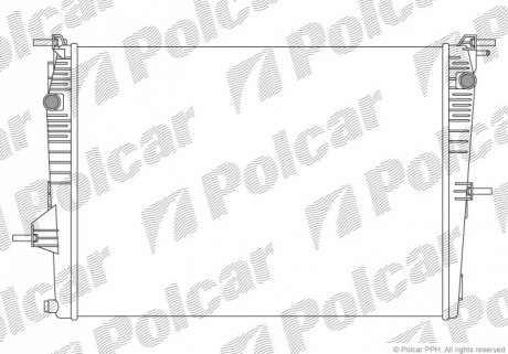 Радіатор охолодження Polcar 6035081X