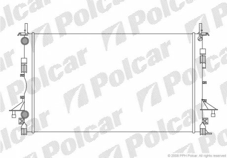 Радіатор охолодження Polcar 603708A2 (фото 1)