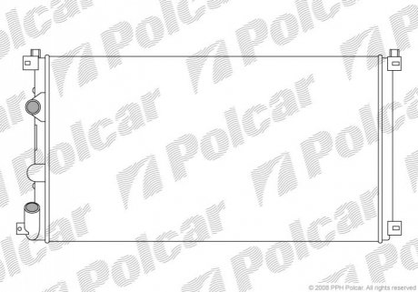 Радіатор охолодження Polcar 604208A3 (фото 1)