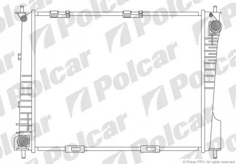 Радіатор охолодження Polcar 605508-2 (фото 1)