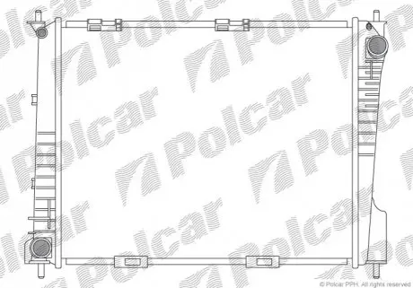 Радиатор охлаждения Polcar 605508-2