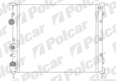 Радіатор охолодження Polcar 606008A1