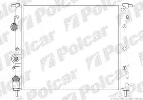 Радиатор охлаждения Polcar 606008A1