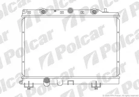 Радіатор охолодження Polcar 632008-2