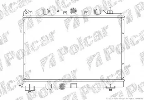 Фото радиатор охлаждения Polcar 634008-2 Радиатор охлаждения Polcar 634008-2
