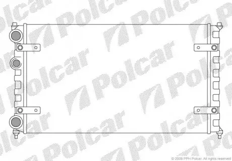 Радиатор охлаждения Polcar 671308A2