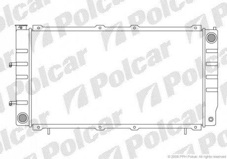 Радіатор охолодження Polcar 720508-2 (фото 1)