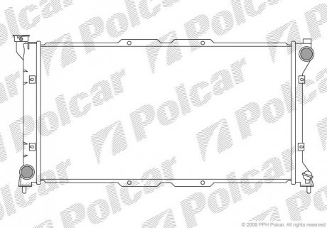 Радиатор охлаждения Polcar 720608-1