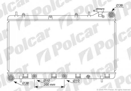 Радіатор охолодження Polcar 721008-2