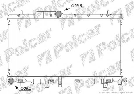Радіатор охолодження Polcar 721208-2