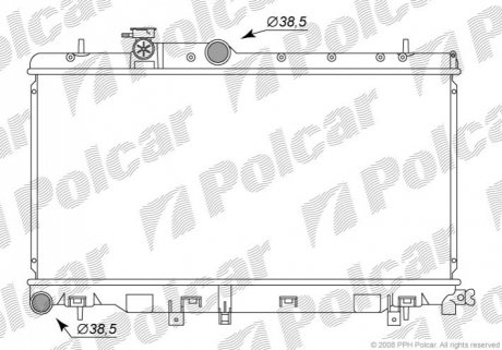 Радиатор охлаждения Polcar 7213081K