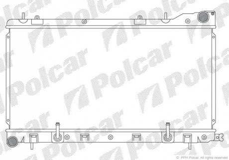 Радиатор охлаждения Polcar 723908-3