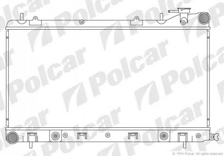 Радиатор охлаждения Polcar 724108-2