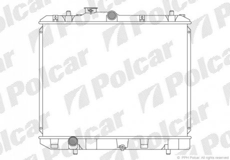 Радиатор охлаждения Polcar 7406081K