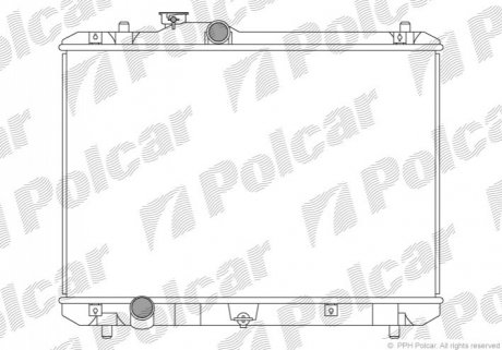 Радіатор охолодження Polcar 742308-1 (фото 1)