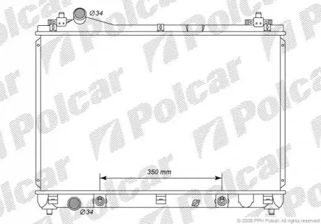 Радиатор охлаждения Polcar 742608-2