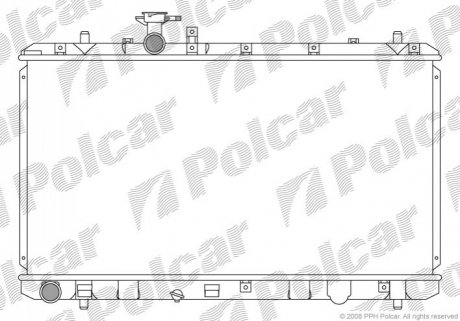 Радиатор охлаждения Polcar 7435081K (фото 1)