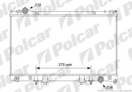 Радіатор охолодження Polcar 804108-1