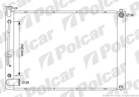 Радиатор охлаждения Polcar 8061081K
