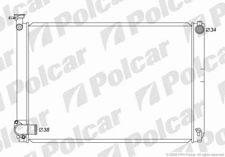 Радиатор охлаждения Polcar 8061083K