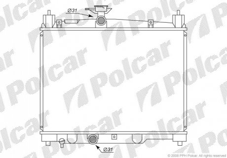 Радиатор охлаждения Polcar 810308-1