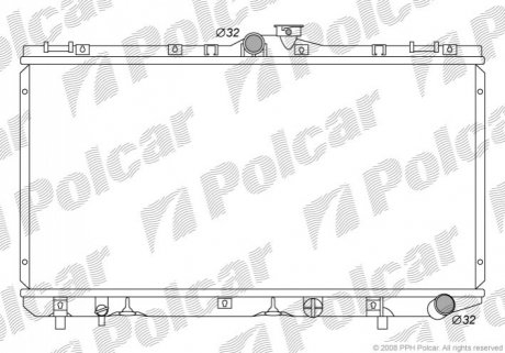 Радіатор охолодження Polcar 811008-3