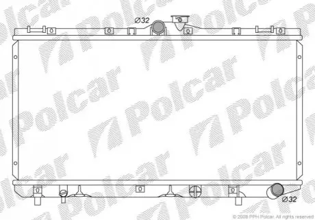 Радиатор охлаждения Polcar 811008-3