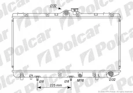 Радиатор охлаждения Polcar 811008-4