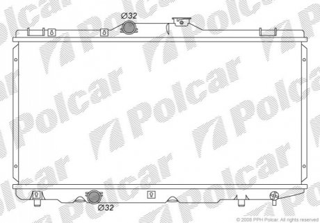 Радиатор охлаждения Polcar 811008-5