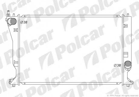 Радиатор охлаждения Polcar 8115082K