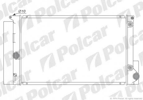 Радиатор охлаждения Polcar 811608-2