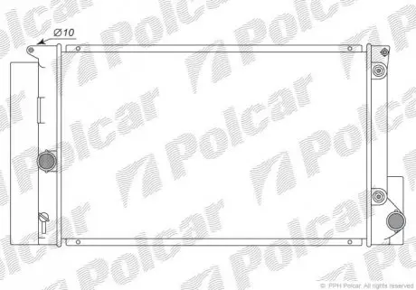 Радіатор охолодження Polcar 811608-2