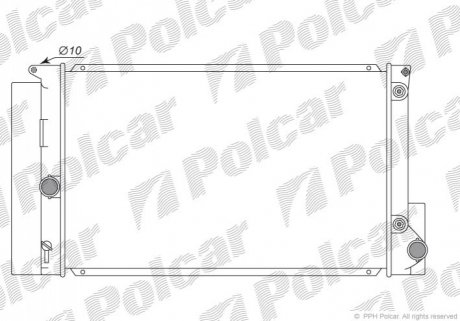 Радиатор охлаждения Polcar 8116082K (фото 1)
