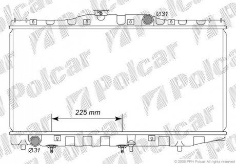 Радиатор охлаждения Polcar 812008-2