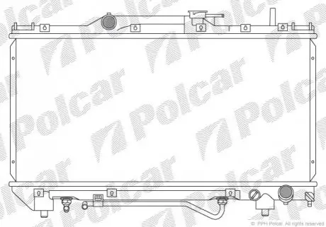 Радиатор охлаждения Polcar 812208-4