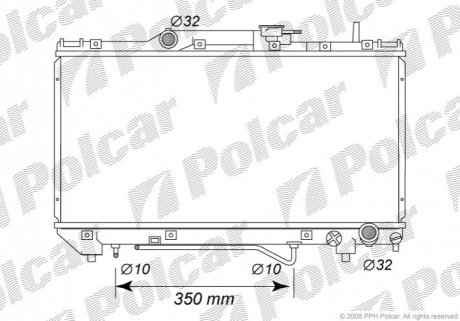 Радиатор охлаждения Polcar 812208-5