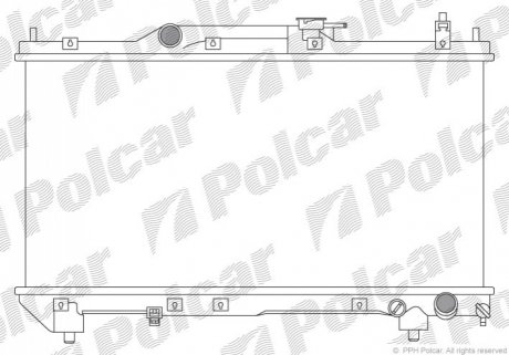Радиатор охлаждения Polcar 812308-3